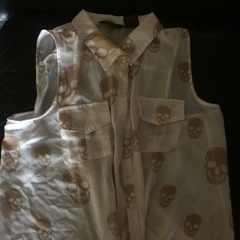 Skull blouse